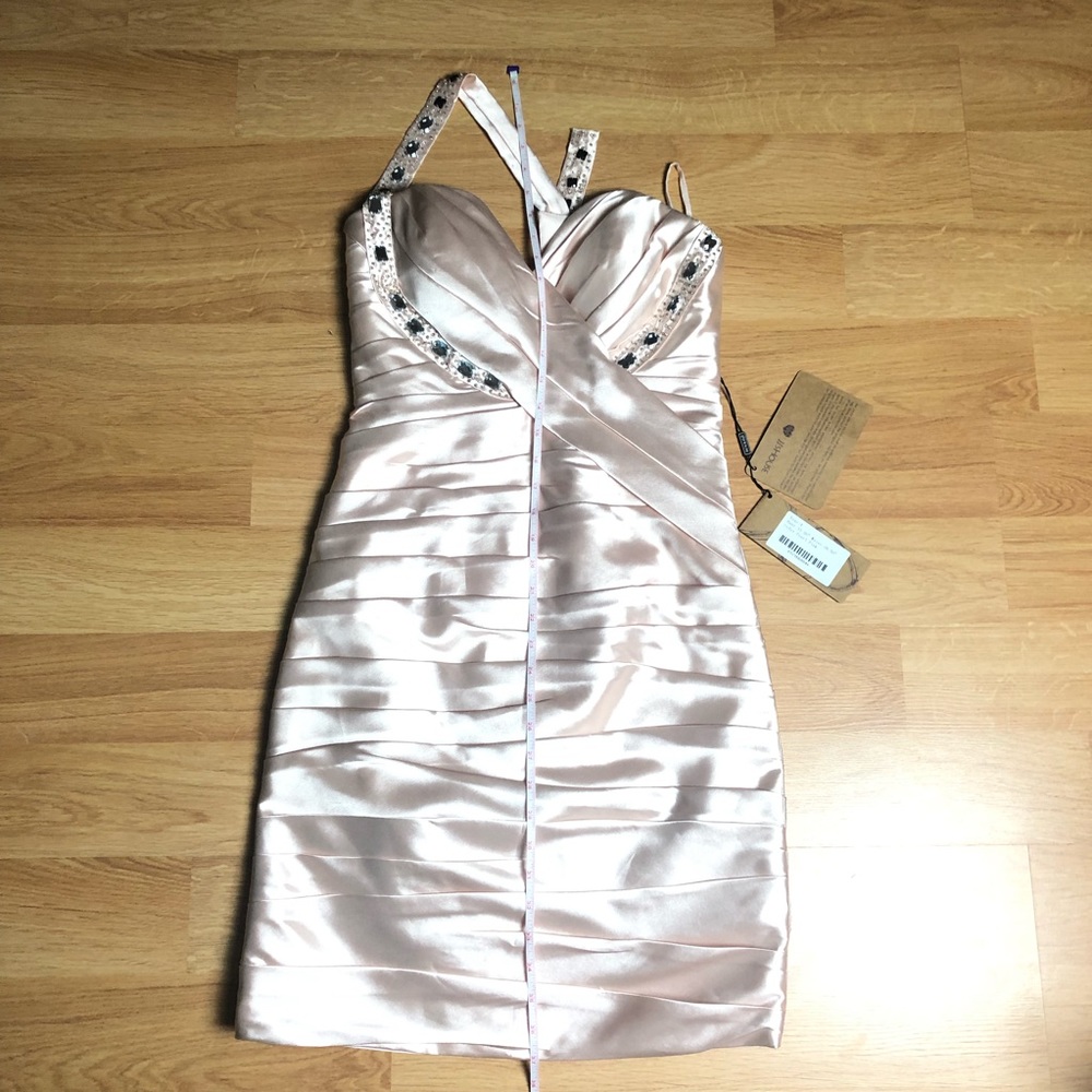 JJ’S HOUSE Pearl Pink Ruched layers bling strap 4 - Picture 13 of 16